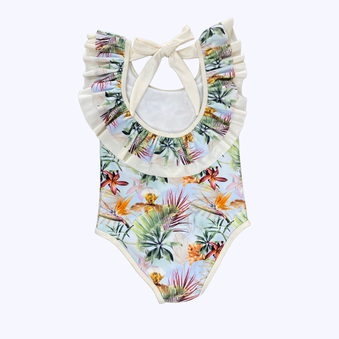 Traje De Baño Niña Vuelos Tropical