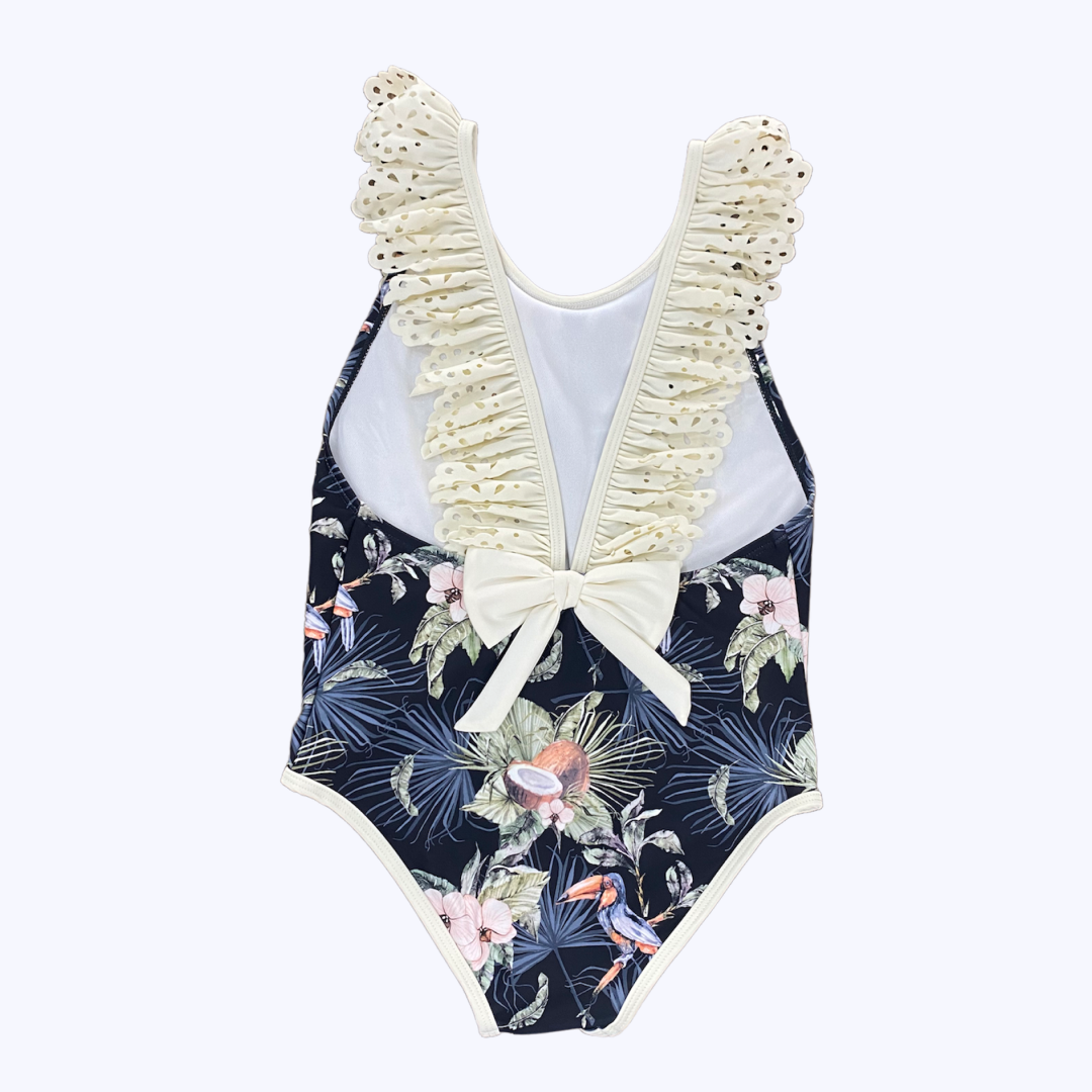 Traje De Baño Niña Puntilla Tucán