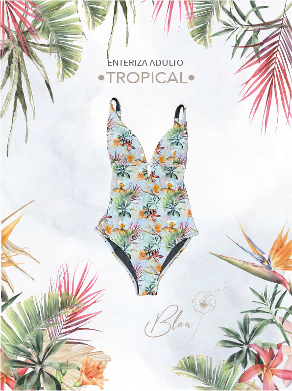 Traje de Baño Mujer Tropical