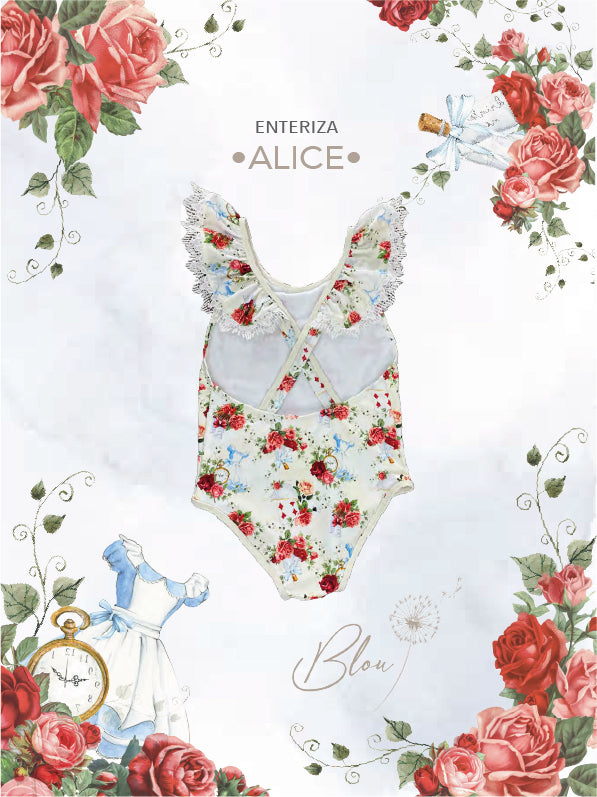 Traje de Baño Niña Cuellón Alicia