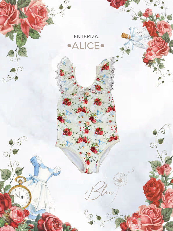 Traje de Baño Niña Cuellón Alicia
