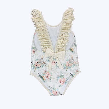Traje De Baño Niña Puntilla Rabbit