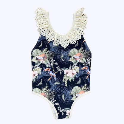 Traje De Baño Niña Puntilla Tucán