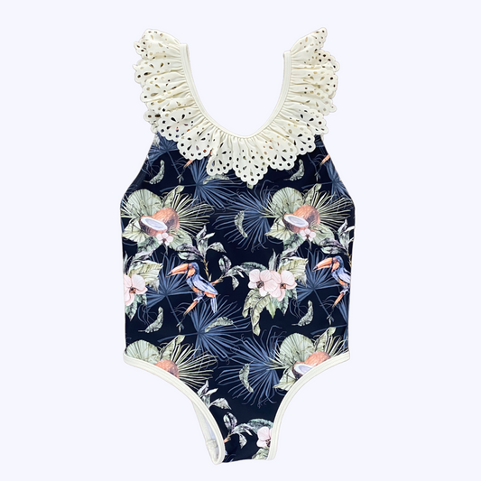 Traje De Baño Niña Puntilla Tucán