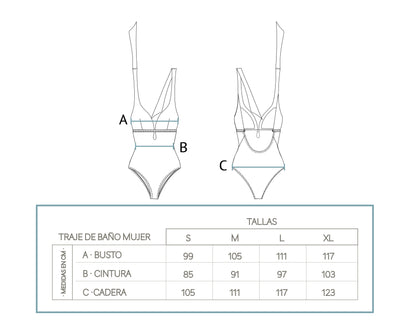Traje de Baño Mujer Tropical